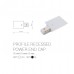 Įleidžiamo bėgelio kraštinė maitinimo jungtis PROFILE RECESSED POWER END CUP WHITE